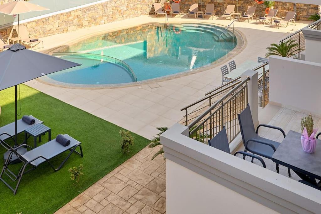 Superior Family Apartment W/Pool Dining Area Stavromenos المظهر الخارجي الصورة